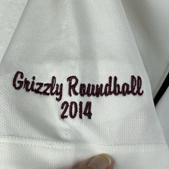 Nike Dri Fit Polo Men’s Size Large Shirt White Montana Griz Football MT - Picture 16 of 16